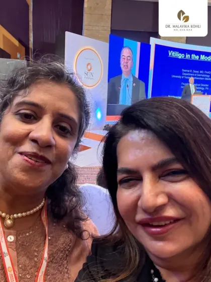 A selfie moment during the AAD collaborative meet. It was a pleasure to learn from international experts on topics like Vitiligo.