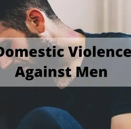 The text on this image, "Domestic Violence Against Men," represents a reality that is often ignored by society and the legal system. I am committed to fighting for these invisible victims and giving them a voice in court.
