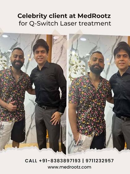 I had the pleasure of treating famous YouTuber and rapper, Mr. Bali, with our Q-Switch Laser service. This treatment is excellent for enhancing facial glow and evening out skin tone, making it a popular choice among performers.