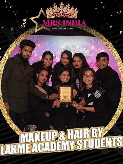 A close-up of our student team holding their well-deserved trophy at the Mrs. India Subcontinent 2024 pageant. Teamwork and talent lead to incredible achievements.