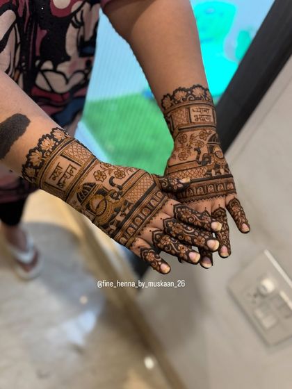 A personalized Rakhi design with "Mera Bhai, Mera Bandhan" written in Hindi. It's a beautiful way to express your love.