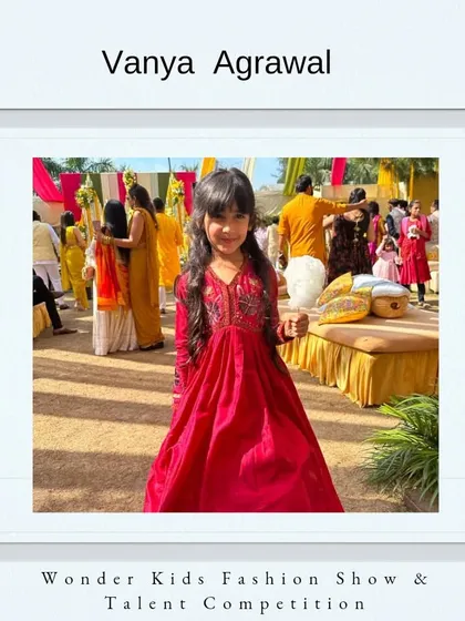 A warm welcome to Vanya Agrawal. I am excited to see her grace the stage in her beautiful red dress.