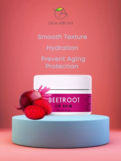 My Beetroot Lip Balm gives a beautiful natural tint while providing hydration and protection.