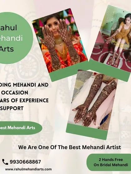 I offer wedding mehndi for any occasion and have over 15 years of experience. Book with confidence.