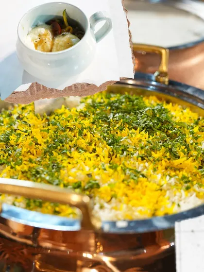 A sneak peek into our camera roll, this collage features our fragrant biryani, showing the rich colors and textures of our food.