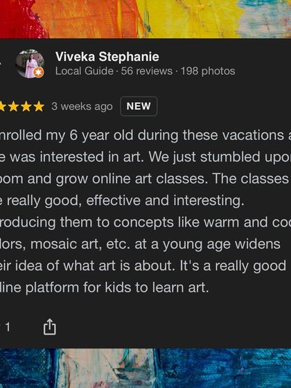 Bloom and Grow - Online Art & Craft Classes What Parents Are Saying photo 33