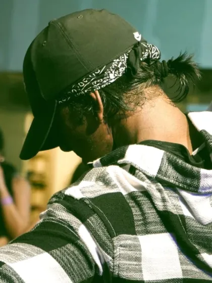 A close-up of a dancer's back during the Trinity weekend workshop.