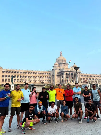 Namma Bengaluru is our playground. A final long run for the group with the iconic Vidhana Soudha in the background before heading to the Tata Mumbai Marathon.