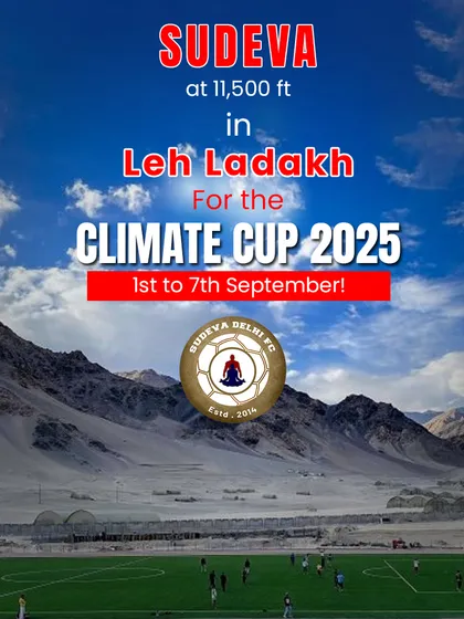The official announcement for our participation in the Climate Cup 2025 in Leh, Ladakh. Training at 11,500 ft is a challenge we are ready to conquer.