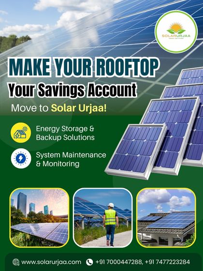 **Make your rooftop your savings account with my complete solutions.** I provide energy storage and backup options, along with continuous system maintenance and monitoring, to ensure your solar journey is smooth and profitable.