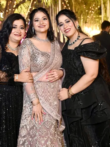 All these beautiful ladies got ready with me for a wedding party. Each look was customized to suit their style and outfit.