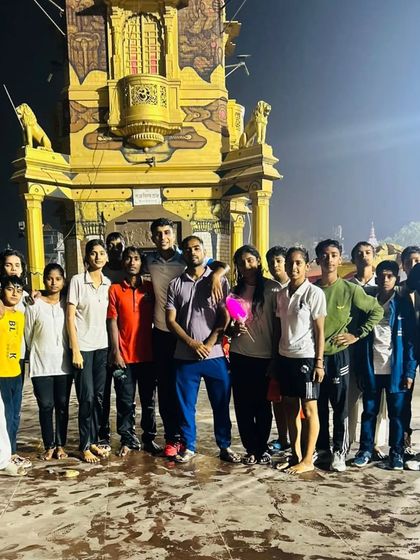 My team and I during an outing. We are a family that trains hard and also takes time to bond outside the academy.