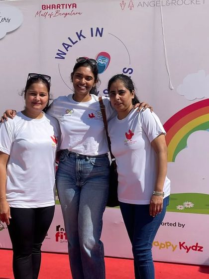 Gratitude in every step. Our team at the 'Walk in My Shoes' event, celebrating our commitment to inclusion and the idea that all children deserve to learn and thrive together.