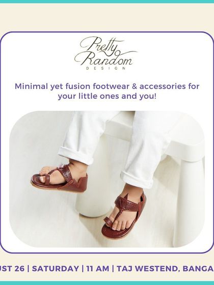 Pretty Random Design offers minimal yet fusion footwear for both kids and moms. These stylish leather sandals are comfortable and perfect for little feet.