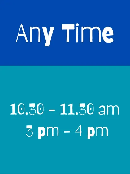 We've got flexible timings to fit your summer schedule. Choose between our morning batch from 10:30 to 11:30 am or the afternoon batch from 3 to 4 pm.