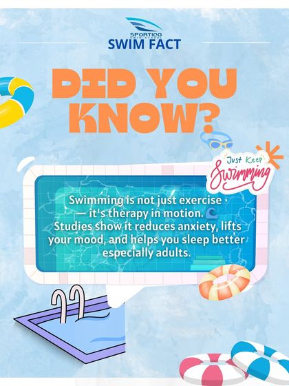 Did you know swimming is considered therapy in motion? Studies confirm it reduces anxiety, lifts your mood, and helps adults achieve better sleep by providing a mental and physical reset.