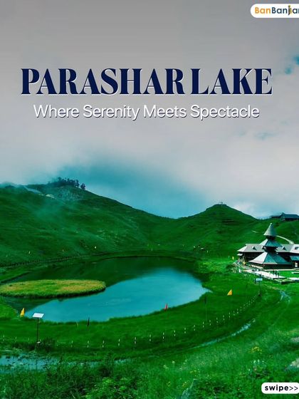 Welcome to Parashar Lake, where serenity meets spectacle. This tranquil spot in Himachal is perfect for a weekend trek to escape the chaos.