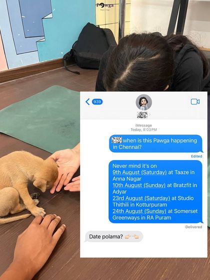 "Date polama?" A playful post showing our Chennai schedule for August, a perfect idea for a cute date.