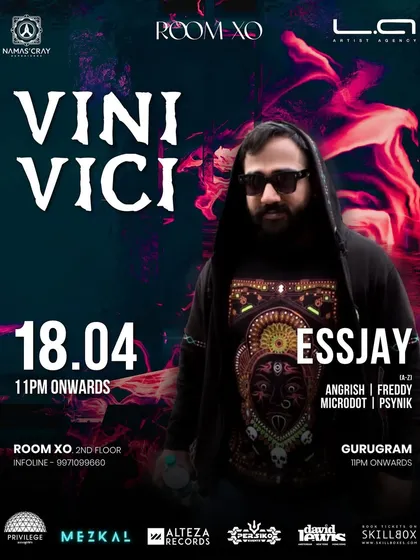 Announcing a massive gig with the pioneers of the scene, Vini Vici. My focus is on curating major events and securing legendary artists that define the psytrance genre, ensuring every show is a landmark experience.