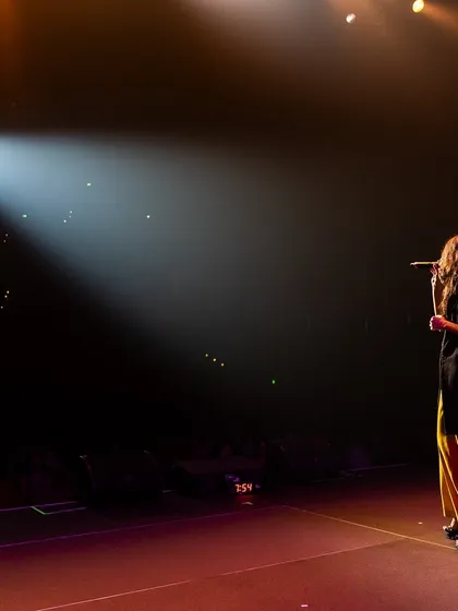 Another shot of me holding the stage in Los Angeles.