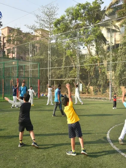 A warm-up session in progress at our new Don Bosco Nerul facility. This shows our programs in action, starting from day one with professional and structured training.