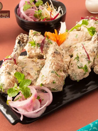 Our creamy chicken legs are a perfect weekend treat. They are tender, juicy, and coated in a rich, mildly spiced marinade.