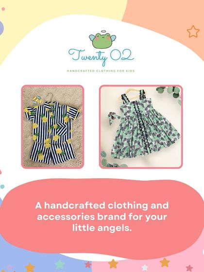 Introducing Twenty O2, a brand offering handcrafted clothing and accessories for your little angels.
