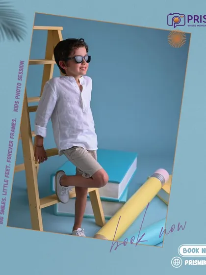 Kids have their own unique style and personality. In this studio session, we focused on capturing this young boy's cool confidence with a simple, modern setup that lets his personality be the star of the show.