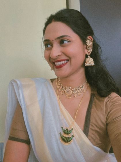 My look for Onam celebrations, embracing the beautiful traditions of Kerala.