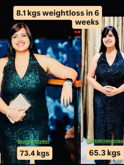 Dr. Shweta, a scientist, lost 8.1 kgs in 6 weeks. She found the diet highly nutritious and filling, proving that you don't have to feel hungry to lose weight.