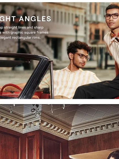 Styling for John Jacobs Eyewear is about creating a distinct character. Here, I used vintage-inspired stripes and a classic car to build a narrative around the eyewear, making the product the hero of a timeless story.