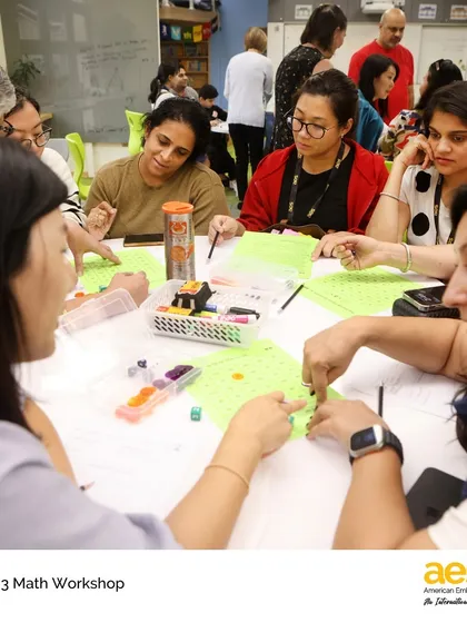 To help parents support their children's math journey, our third-grade teachers hosted a "3 Act Task & Fact Fluency" workshop. Parents participated in fun games and tasks to understand how we build a conceptual understanding of numbers.