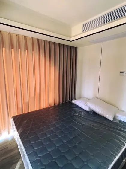 Another view of the bedroom in the Space Capsule E8, ready for furnishing. The space is designed to be a comfortable and stylish retreat.