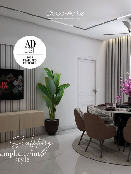 Sculpting simplicity into style. This dining and living area shows how I craft every corner with intention, using clean lines, natural light, and simple forms to create a space of timeless elegance.