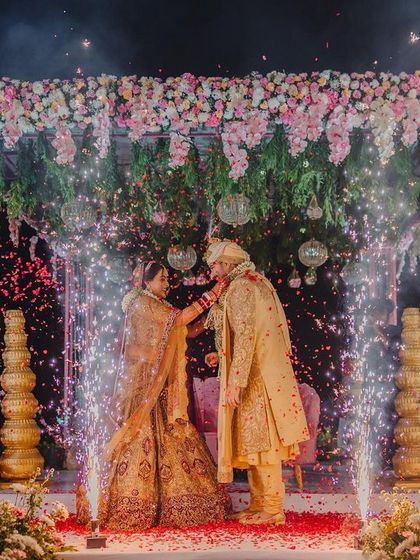 Flinters Management - Custom Wedding Design & Decor Glamorous Sangeet & Reception Nights photo 57