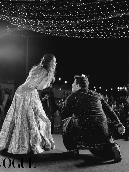 A magical moment frozen in time. This iconic proposal pose was part of a larger storytelling performance for a couple whose wedding was featured in Vogue India. I help you create these picture-perfect, 'filmy' moments that you'll look back on for years to come.