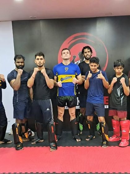 A group of our male students pose for a photo, representing the strong brotherhood within our community.