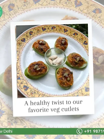 A healthy twist to the classic veg cutlet. These are packed with vegetables and seeds, making them a nutritious and tasty appetizer.