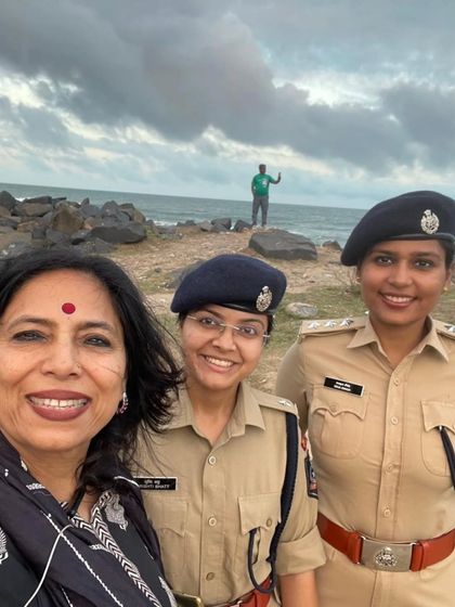 A moment of bliss and gratitude in Puducherry with my daughter. Taking time to recharge is essential to continue the fight with renewed energy.