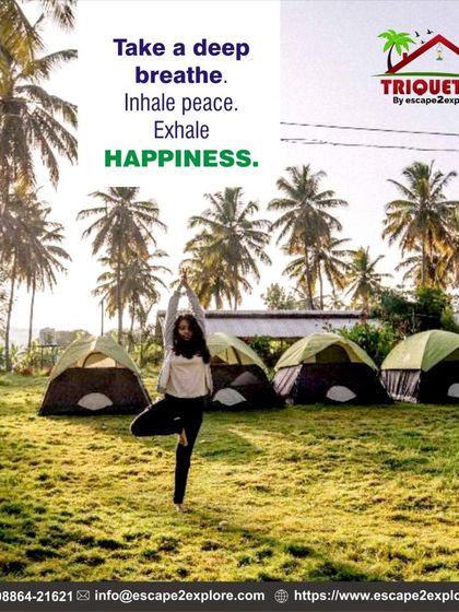 Inhale peace, exhale happiness. Our serene camping grounds are a great place to practice yoga, meditate, or simply find your balance in nature.