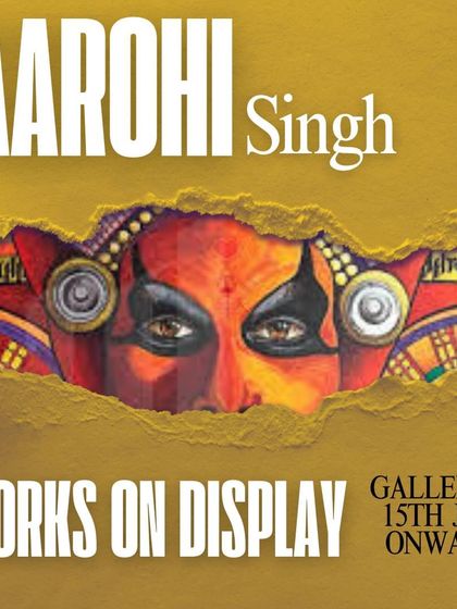 An introduction to visual artist Aarohi Singh, whose vibrant colors and unique perspectives bring her creations to life. Her works will be on display from July 15th.