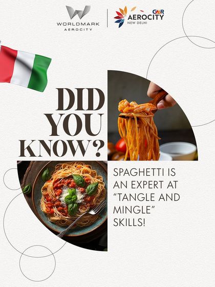 A fun food fact about spaghetti's 'tangle and mingle' skills. This playful take on Italian food adds a touch of fun to my culinary storytelling.