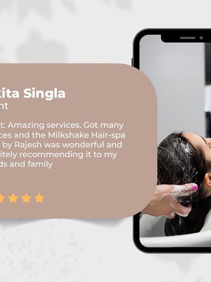 This client loved her Milkshake Hair-spa. It's one of my favorite services to recommend for a quick, effective treatment that leaves hair feeling wonderful.