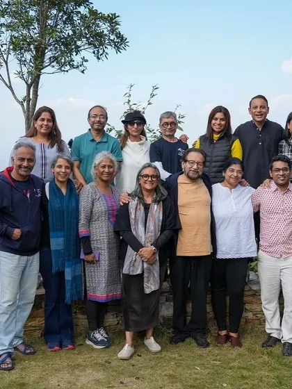 The group from the Storytelling Masterclass with Shekhar Kapur. It was a wonderful gathering of storytellers from different fields, all united by their passion.