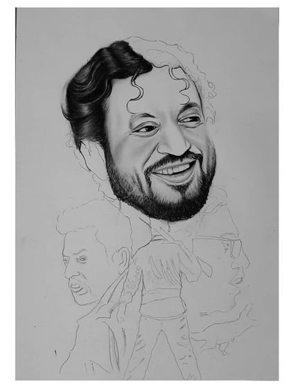 The making of my tribute to Irrfan Khan. These progress shots show how I combined multiple characters into one cohesive and heartfelt artwork.