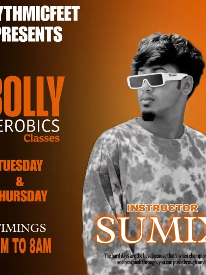 Join our Bolly Aerobics classes with instructor Sumix. These early morning sessions are the perfect way to energize your day with Bollywood beats and a solid workout before you head to work.