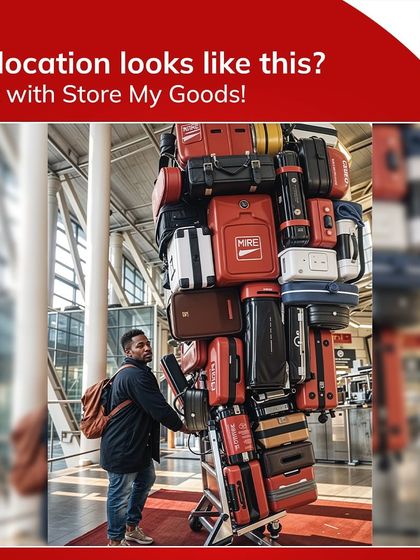 Your relocation doesn't have to look like this. I provide a streamlined service so you don't have to juggle a mountain of luggage.