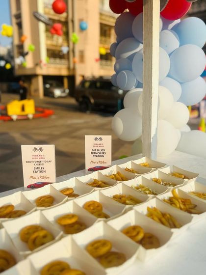 This Chip n Dip station was a huge hit with both kids and adults. I offer a variety of fries, smileys, and dips to create a fun, interactive snack corner.