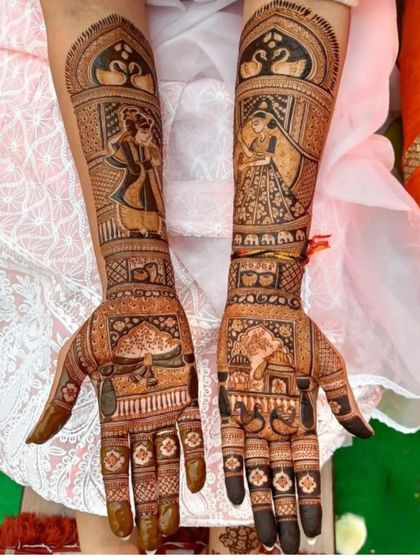 A beautiful depiction of a Sikh bride and groom, showcasing our ability to create culturally specific and respectful designs.