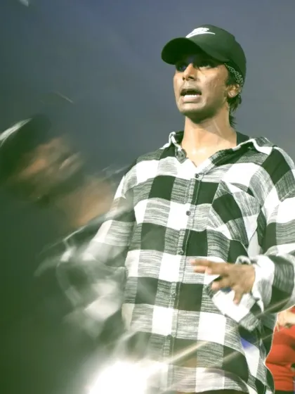 A motion-blur shot of a dancer at the Trinity weekend workshop.